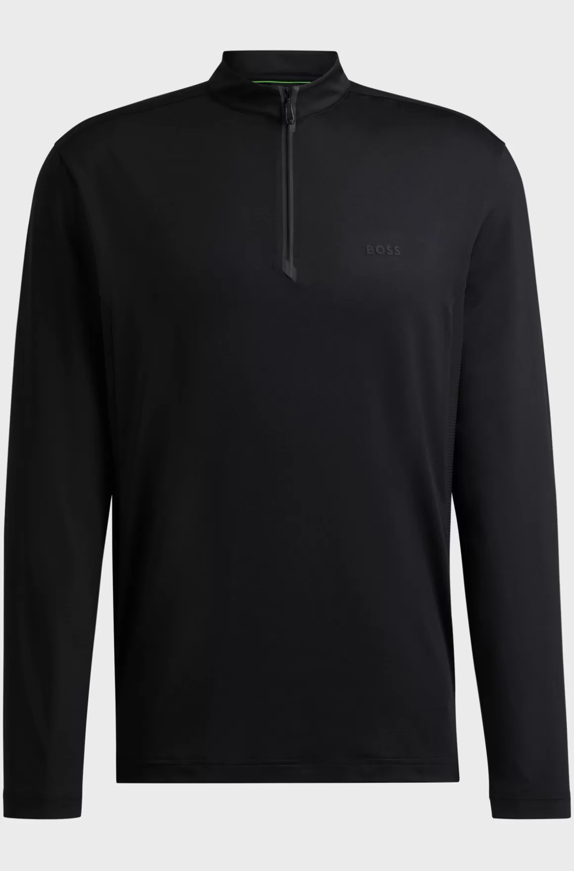 HUGO BOSS Poloshirt Med Lynlås I Halsen Og Dekorativt Reflekterende Logo