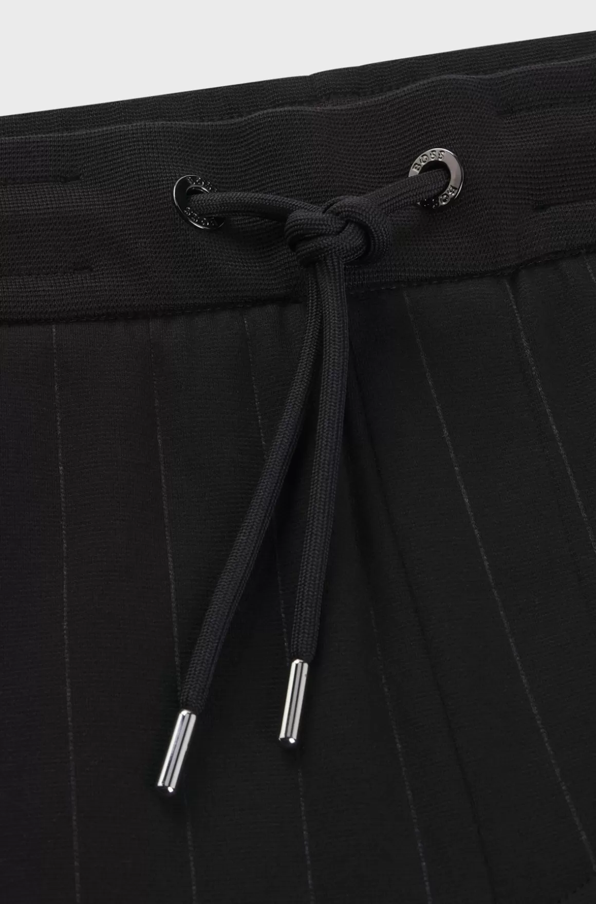 HUGO BOSS Porsche X BOSS Tracksuit-bukser I Merceriseret Bomuld Med Nålestribet Jacquard