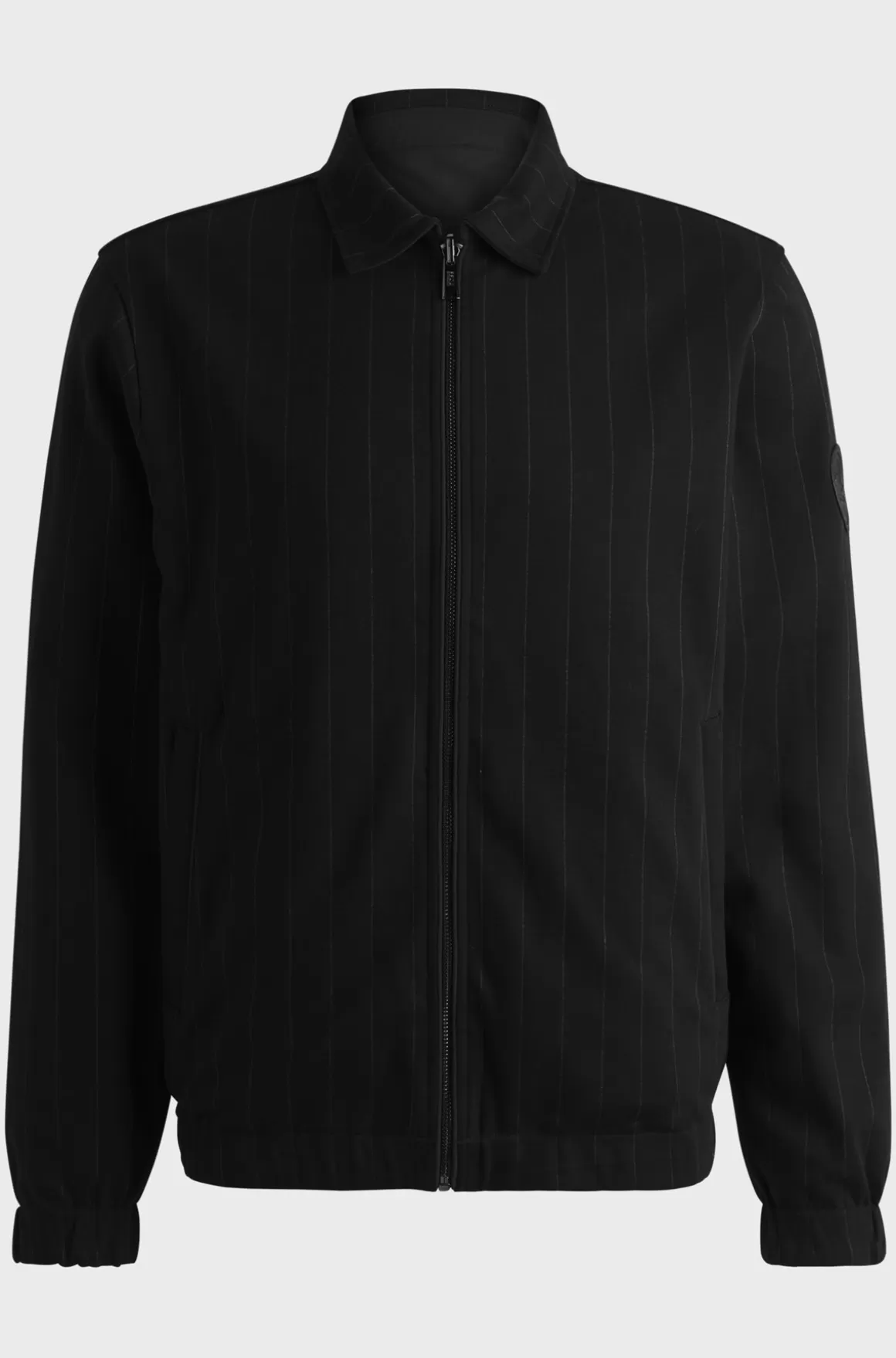 HUGO BOSS Porsche X BOSS-sweatshirt I Merceriseret Bomuld Med Nålestribet Jacquard
