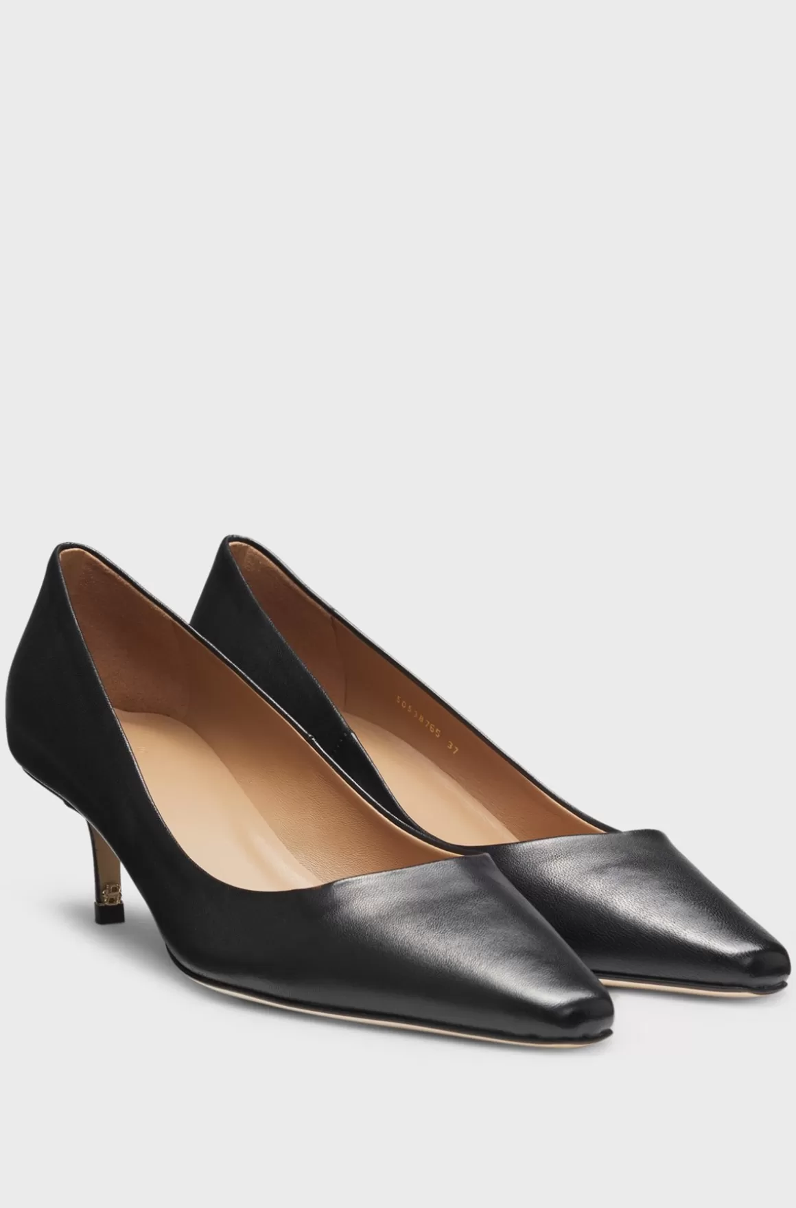 HUGO BOSS Pumps I Nappalæder Med Dobbelt B-monogram