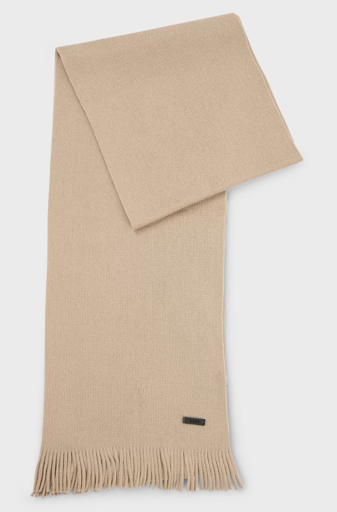 HUGO BOSS Raschelstrikket Tørklæde I Responsible Ny Uld