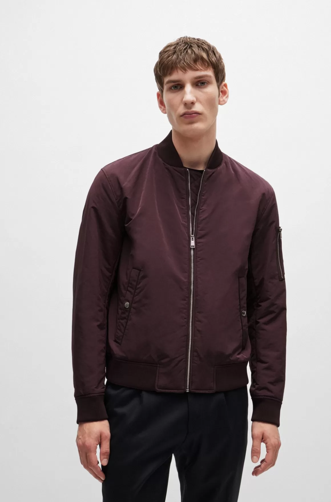 HUGO BOSS Regular Fit Vandskyende Jakke