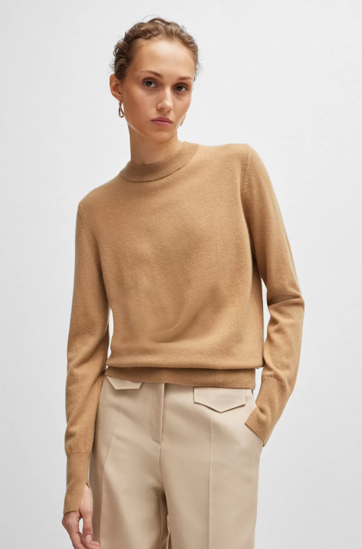 HUGO BOSS Relaxed Fit Sweater I Luksuriøs Kashmir