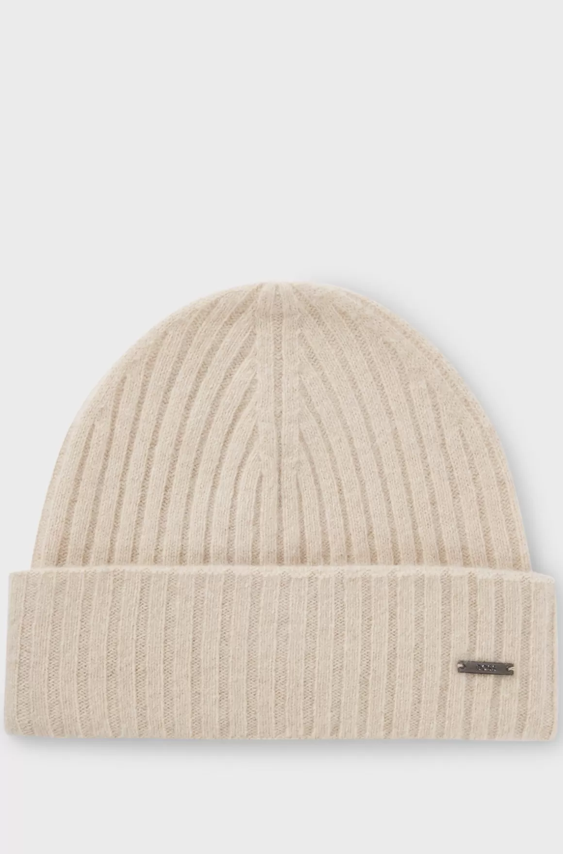 HUGO BOSS Ribstrikket Hue I Kashmir Og Uld
