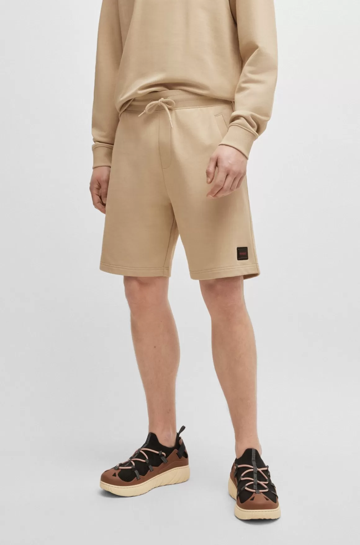 HUGO BOSS Shorts Af Sweatkvalitet Af Bomuld Med Relaxed Fit Og Logo