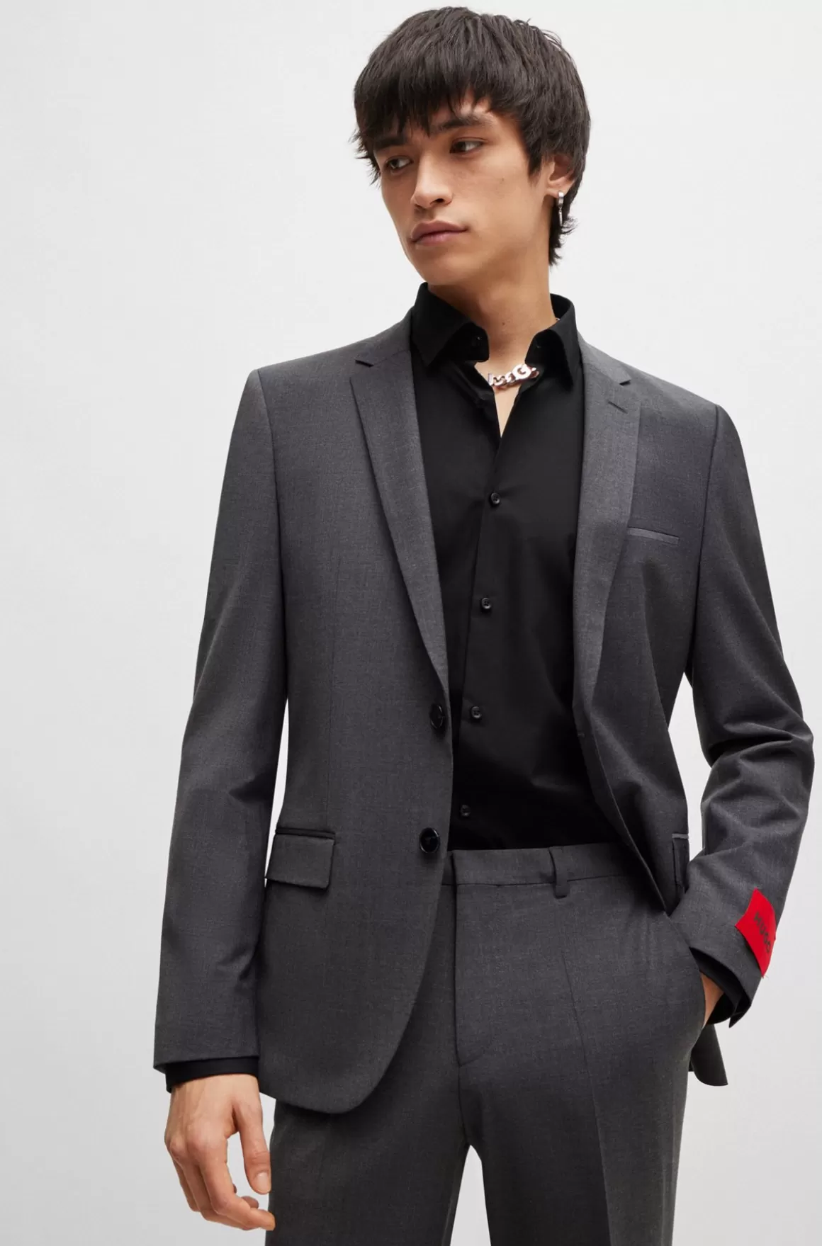 HUGO BOSS Skjorte I Slank Pasform I Bomuldspoplin, Der Er Let At Stryge