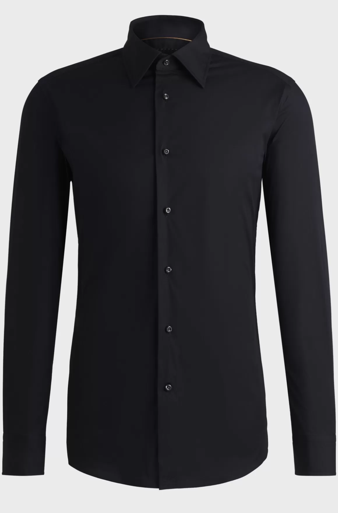HUGO BOSS Skjorte Med Slim Fit I Poplin Af Bomuldsblanding Med Stræk