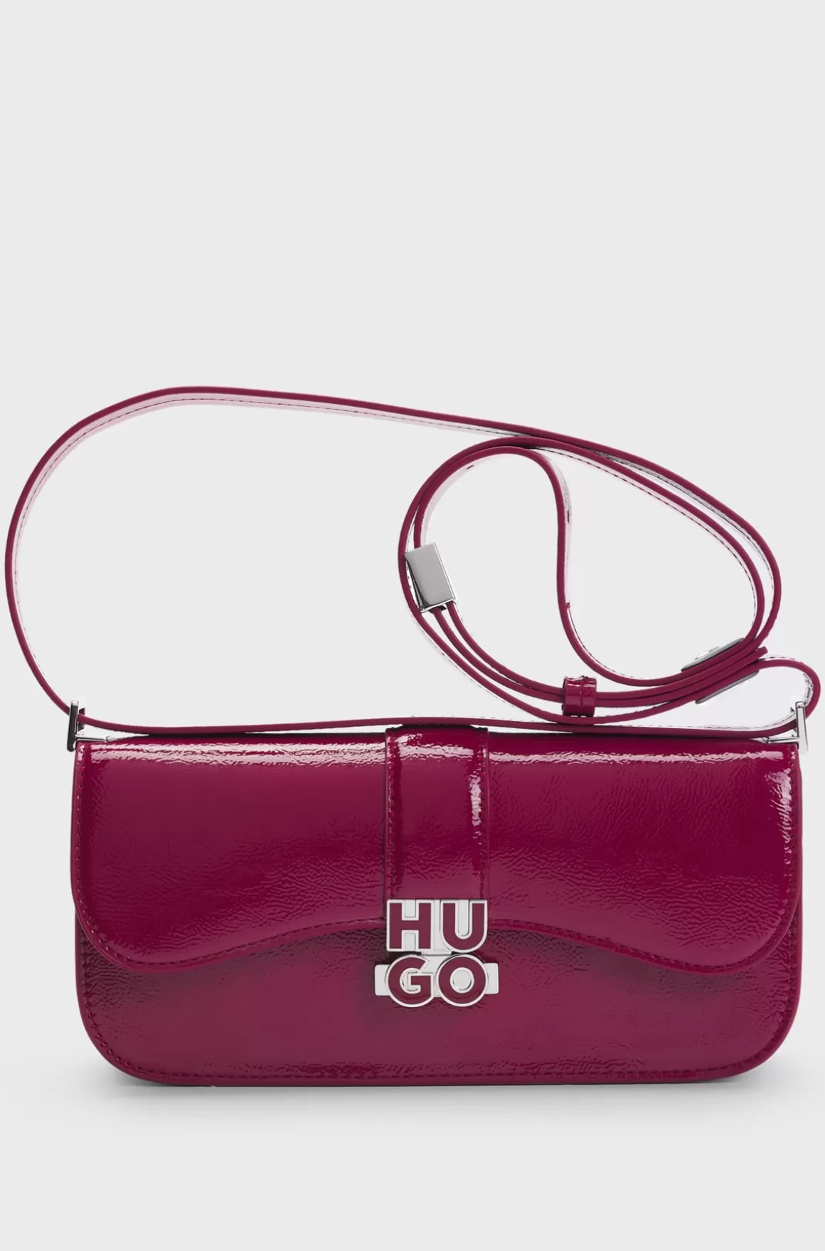 HUGO BOSS Skuldertaske I Imiteret Læder Med Emaljelogo