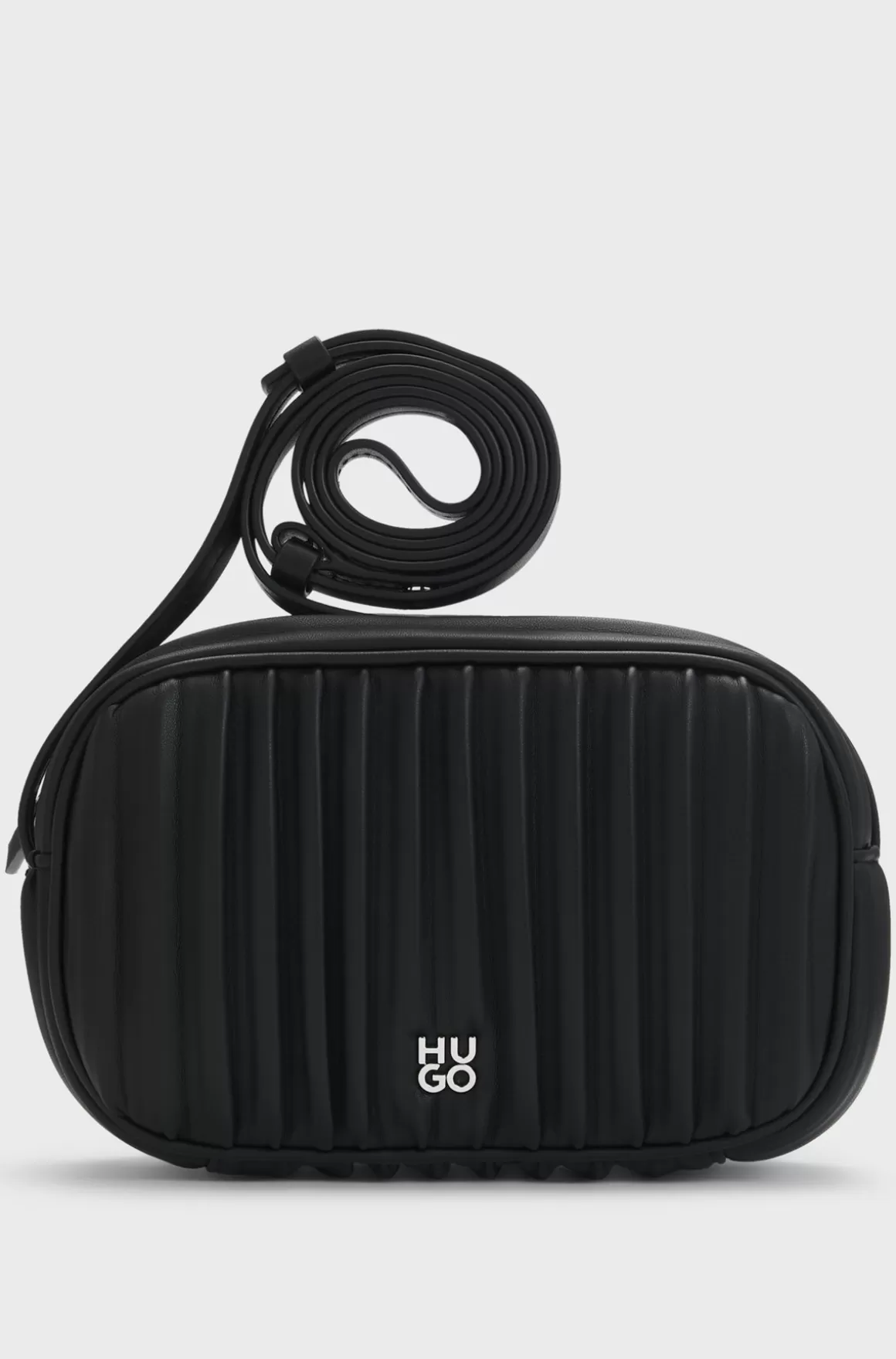 HUGO BOSS Skuldertaske I Imiteret Læder Med Stablet Logo