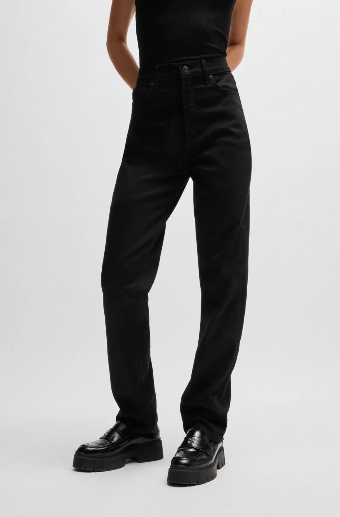 HUGO BOSS Slim Fit Jeans I Farveægte, Denim Med Stræk