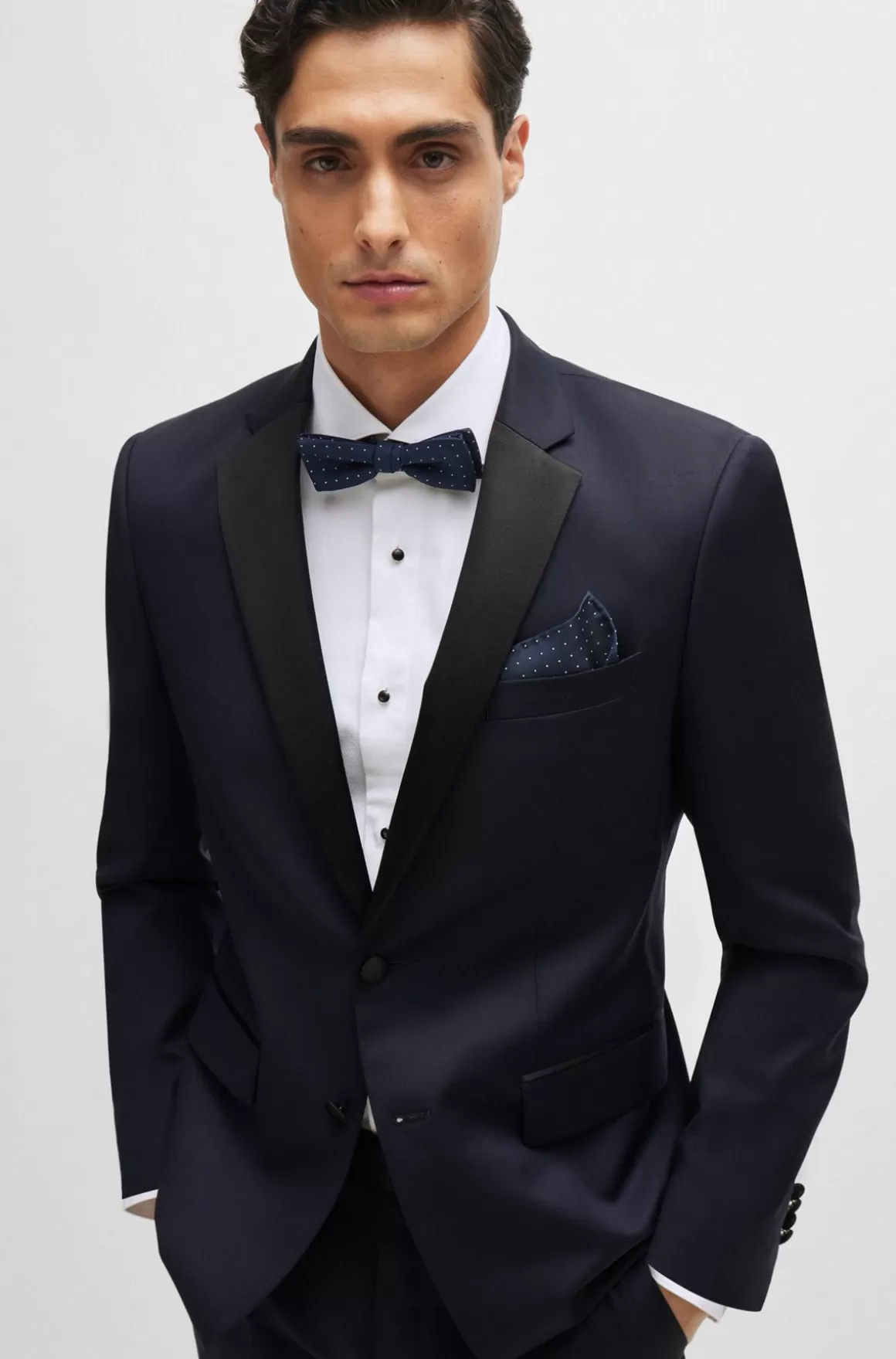HUGO BOSS Smokingjakke I Slim Fit I Serge Af Ny Uld