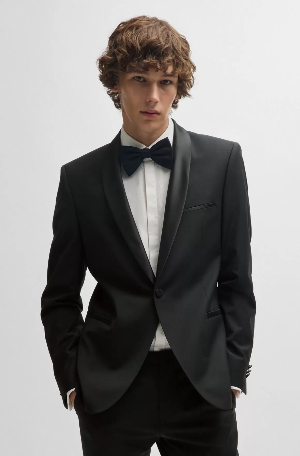 HUGO BOSS Smokingjakke Med Extra Slim Fit I Uldblanding