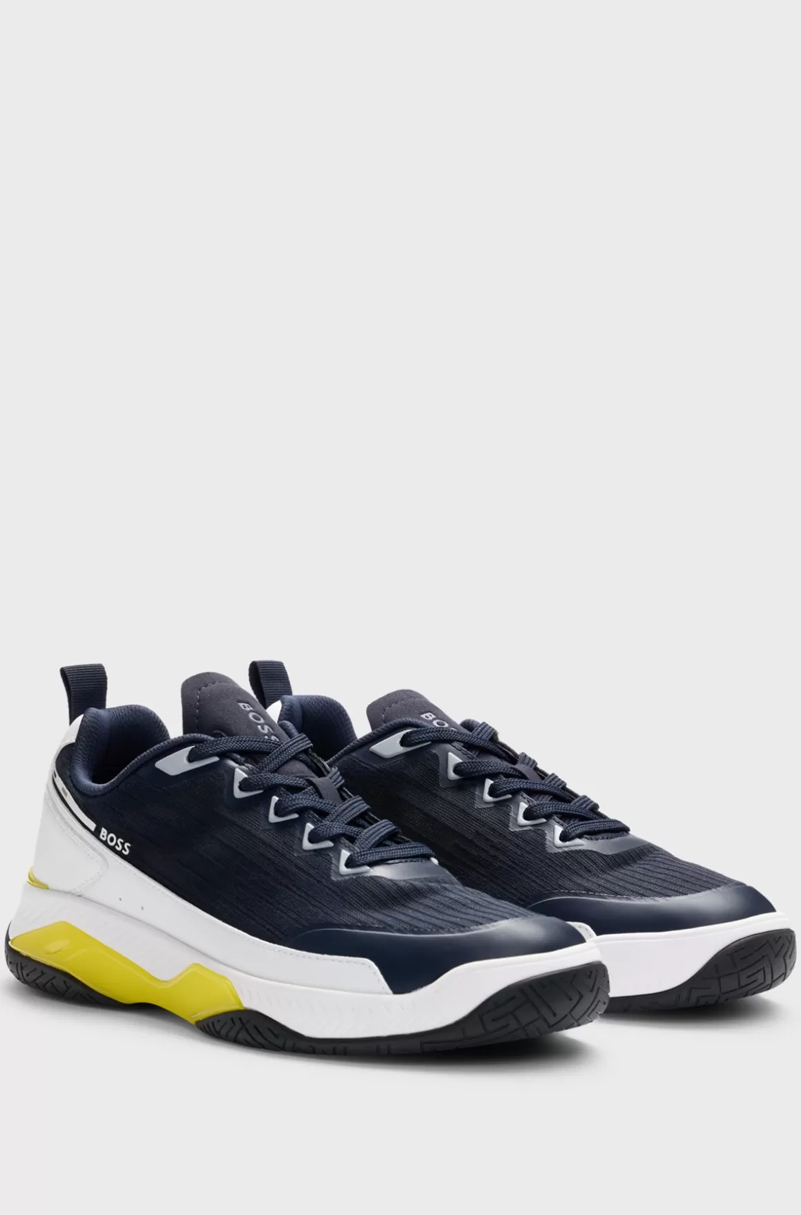 HUGO BOSS Sneakers I Blandede Materialer Med Skridsikker Sål