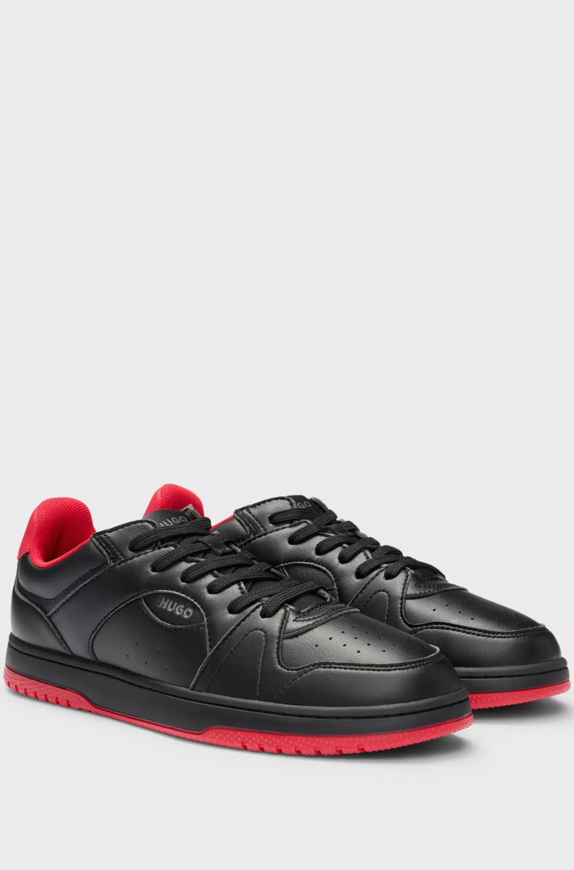 HUGO BOSS Sneakers Med Nubuckeffekt Og Signaturydersål