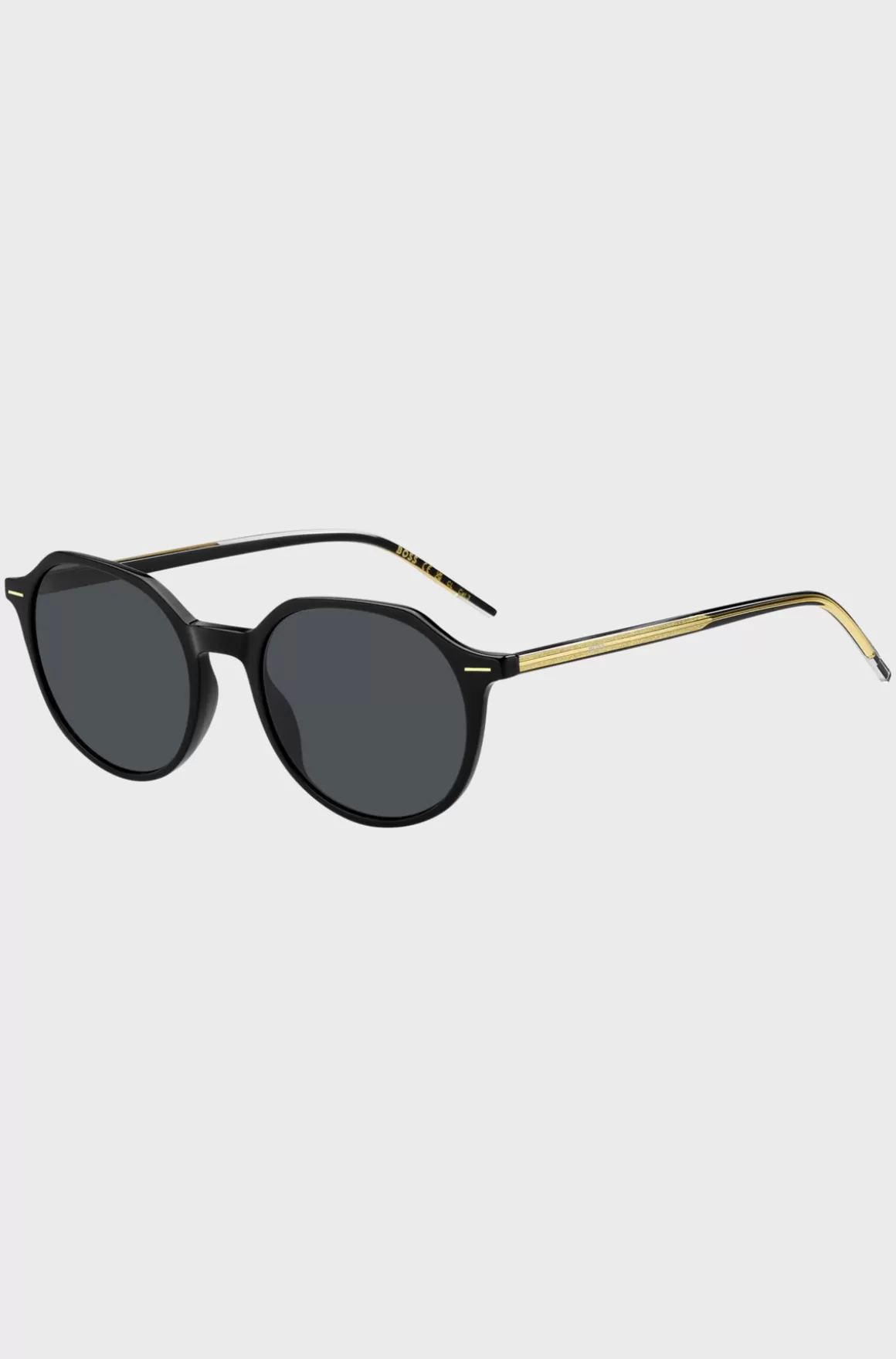 HUGO BOSS e Acetatsolbriller Med Guldfarvede Detaljer