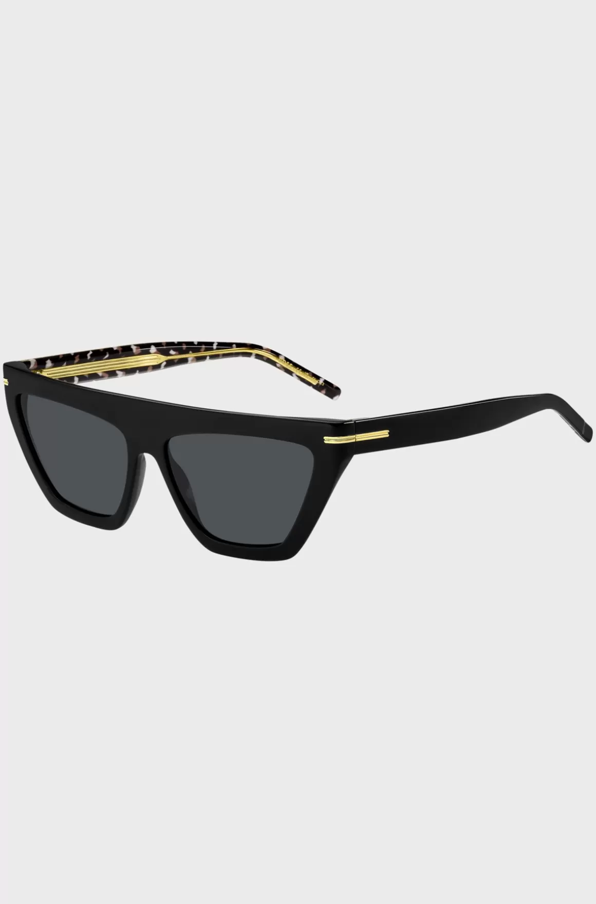 HUGO BOSS e Acetatsolbriller Med Guldfarvede Detaljer