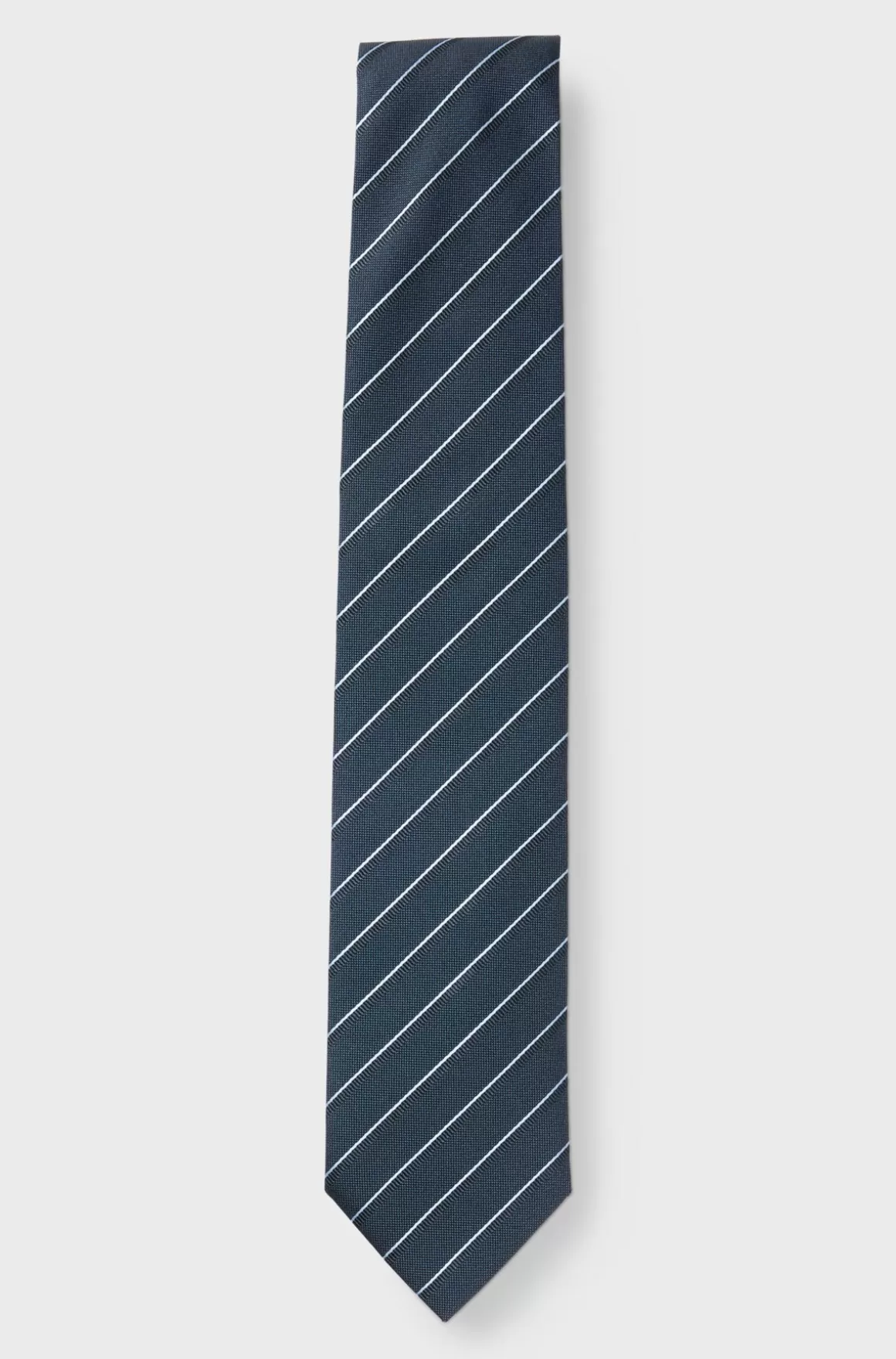 HUGO BOSS Stribet Slips I En Jacquardvævet Silkeblanding