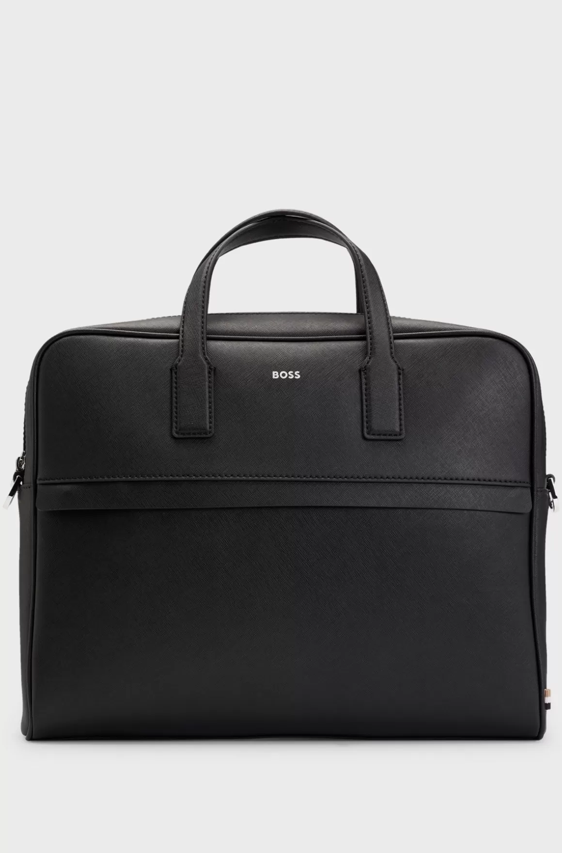 HUGO BOSS Struktureret Dokumentmappe Med Logobogstaver