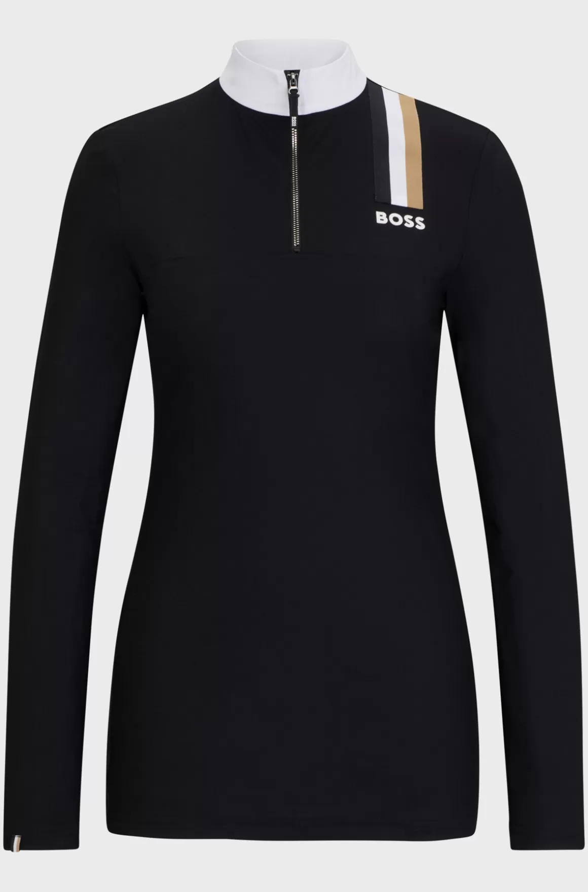 HUGO BOSS Stævneskjorte Med Slim Fit Til Hestesport I Materiale Med Ekstra Stræk