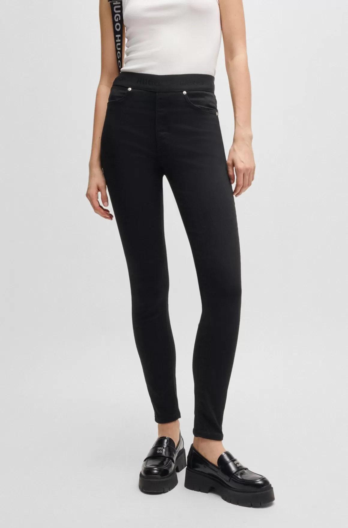 HUGO BOSS Super Skinny Fit Jeggings I Denim Med Ekstra Stræk