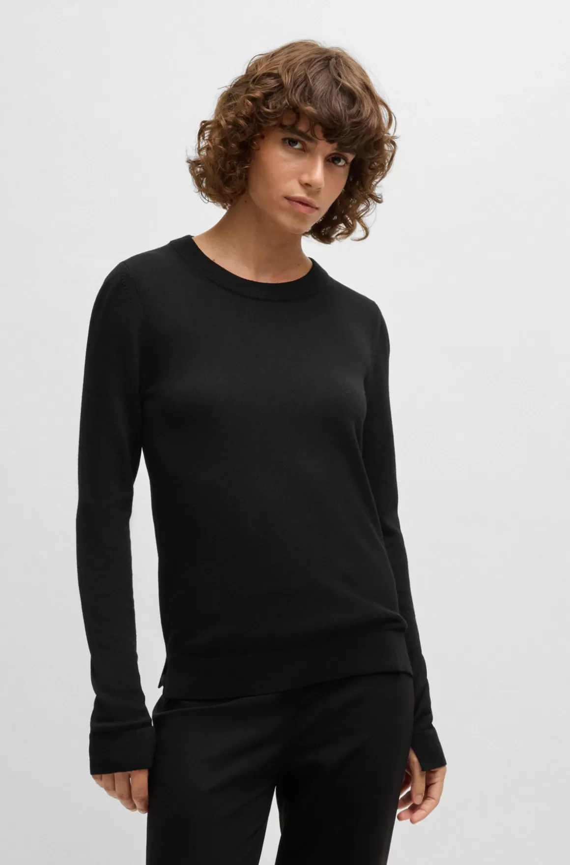 HUGO BOSS Sweater I Merinould Med Crew Neck