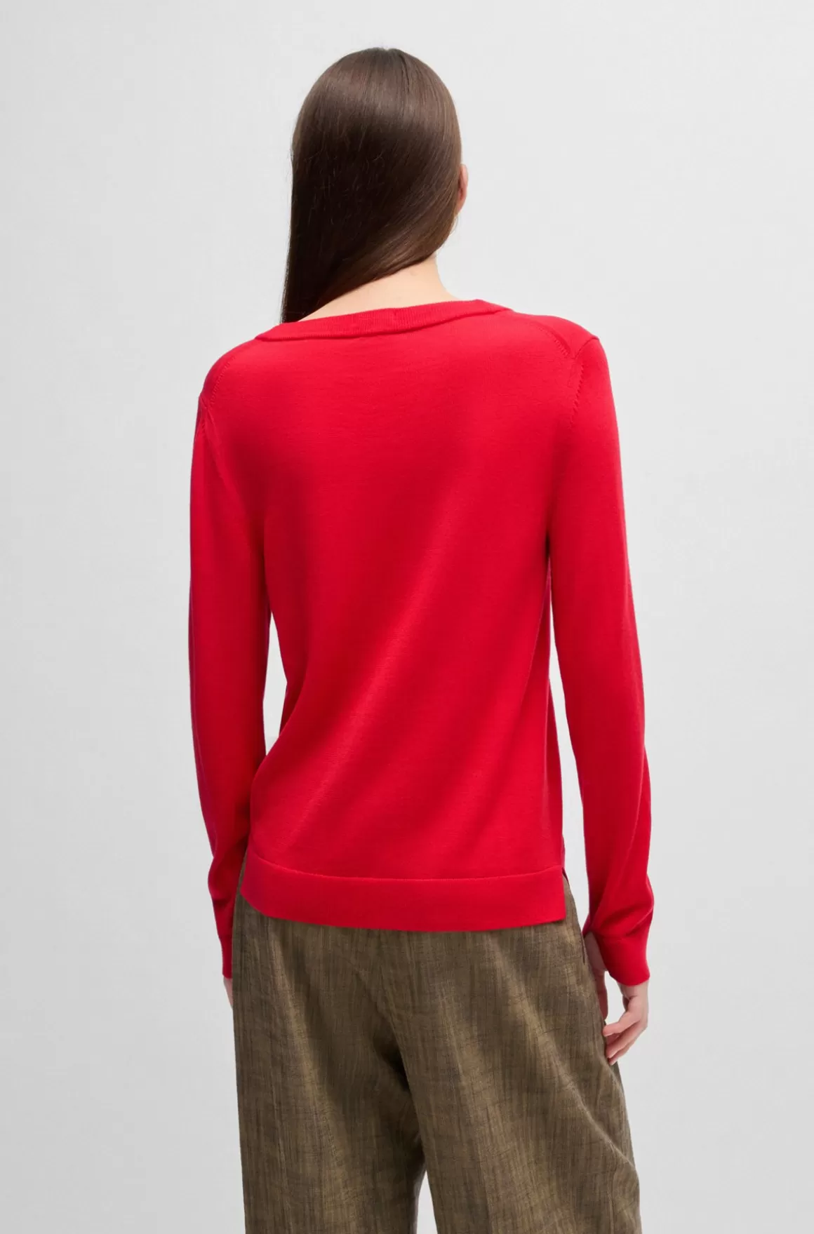 HUGO BOSS Sweater I Merinould Med Crew Neck