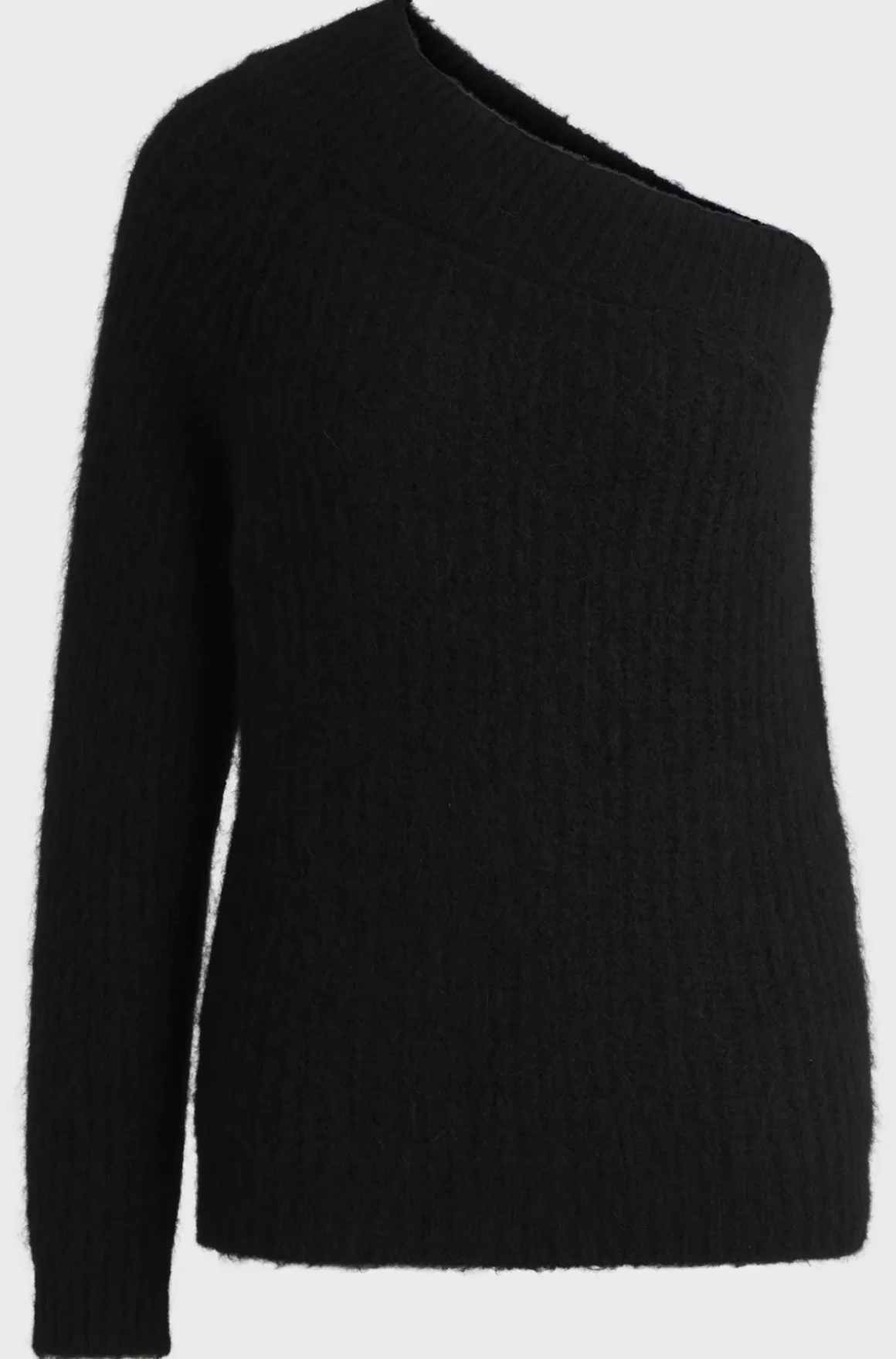 HUGO BOSS Sweater I Silke Med Strikket Struktur, Enkelt Skulder Og Regular Fit