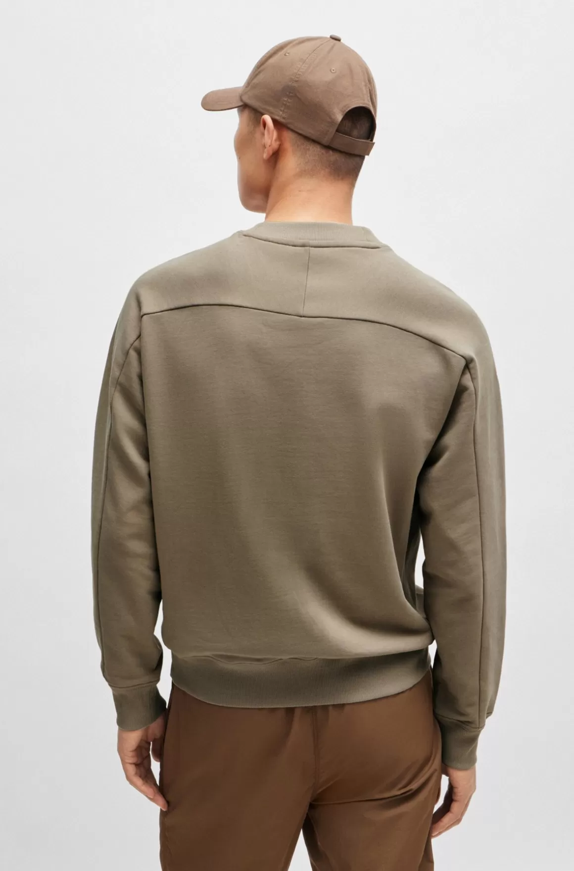 HUGO BOSS Sweatshirt I Sweatkvalitet Af Bomuld Med Broderet Logo På Lommen