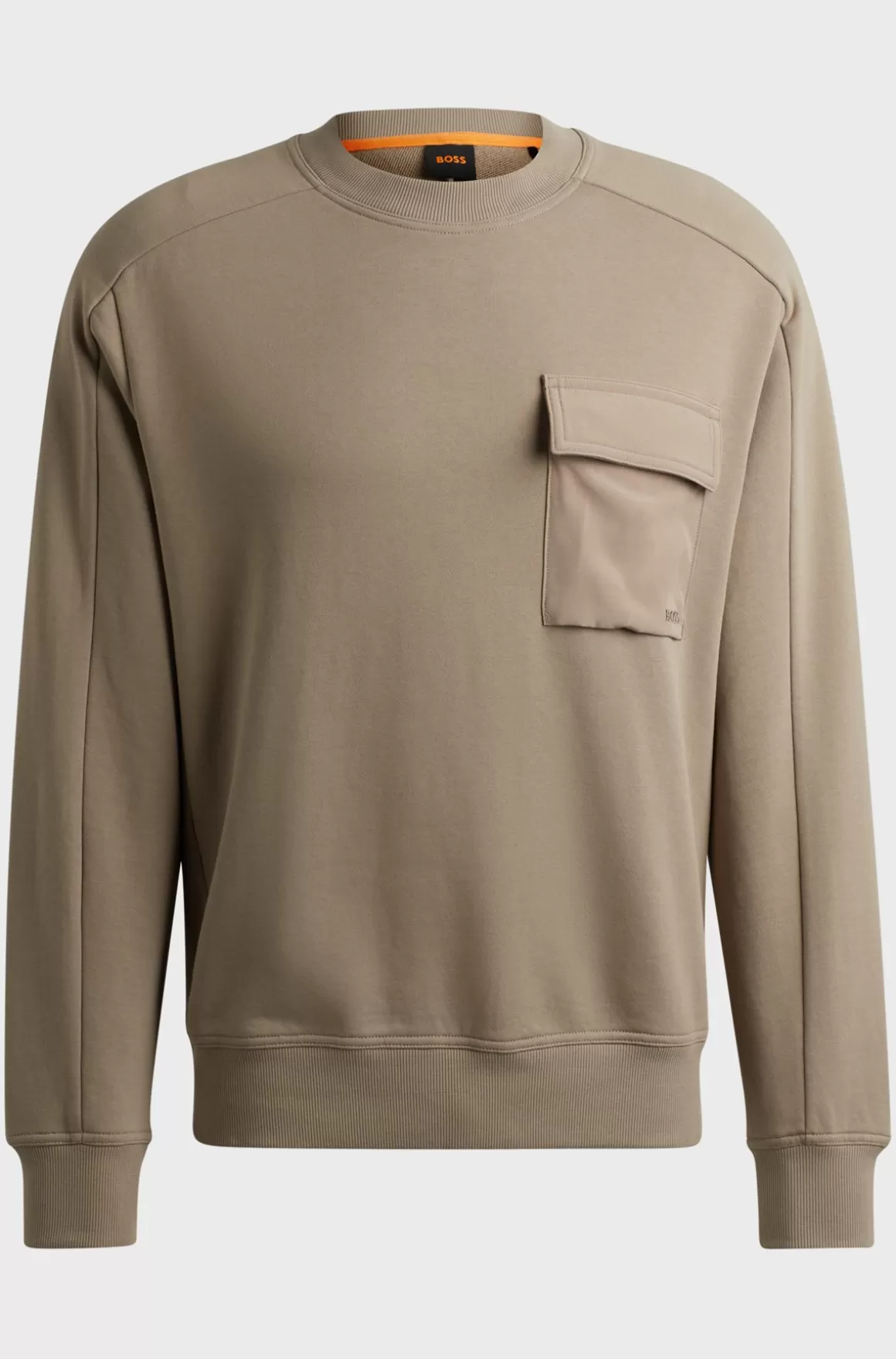 HUGO BOSS Sweatshirt I Sweatkvalitet Af Bomuld Med Broderet Logo På Lommen
