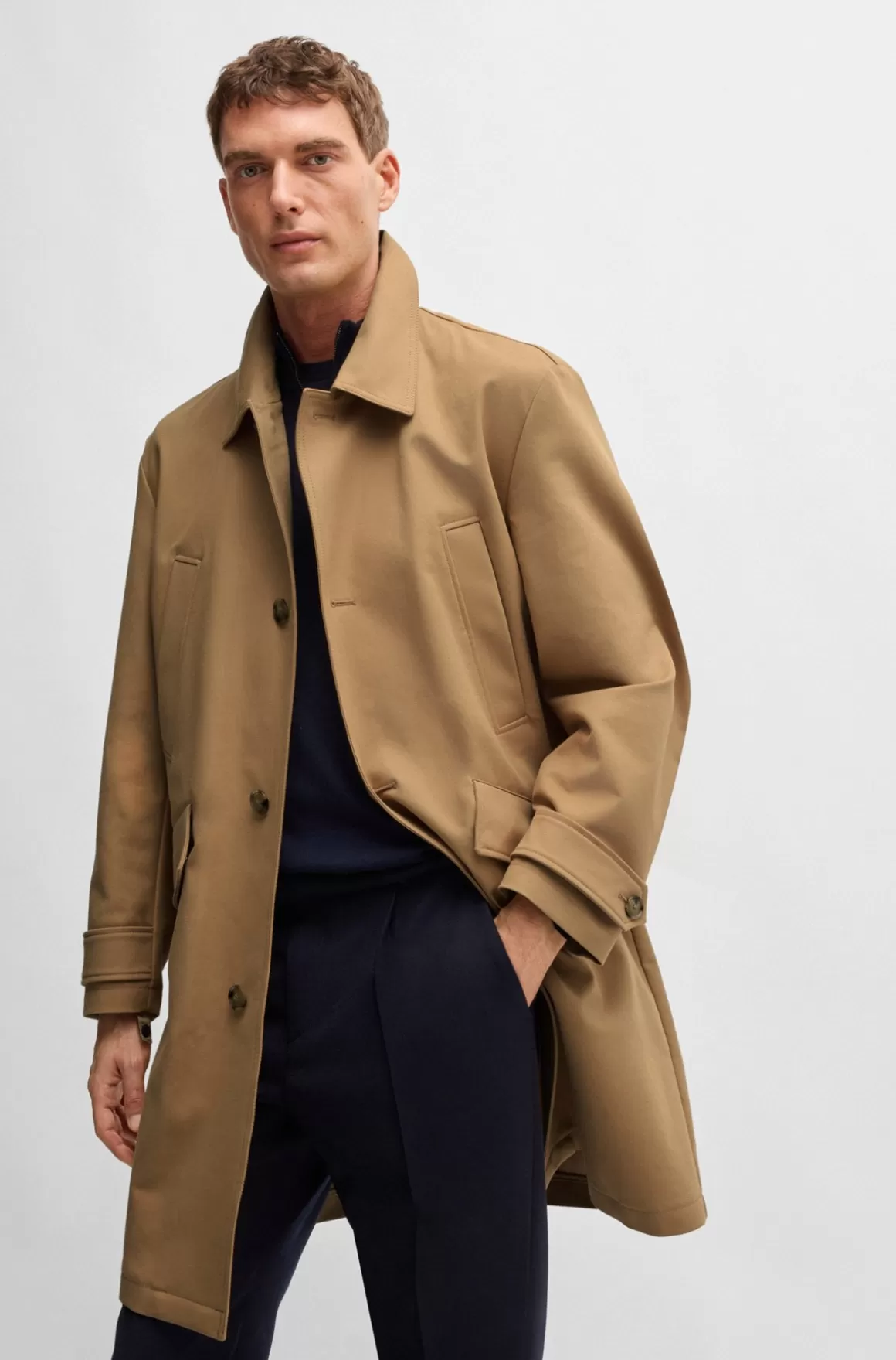 HUGO BOSS To-i-en-jakke Med Hætte Fra BOSS SELECTED BY BECKHAM