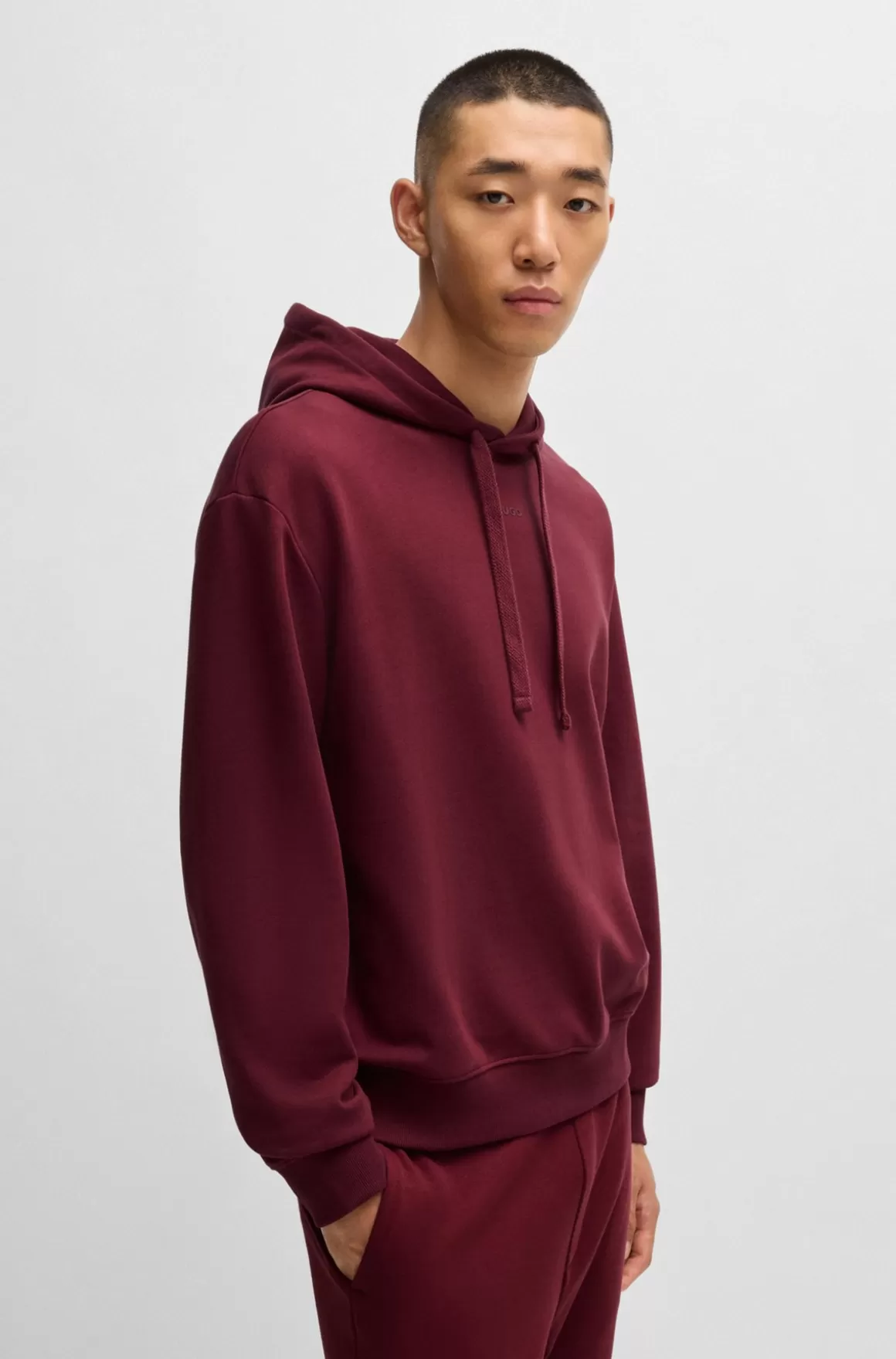 HUGO BOSS Tracksuit I Sweatkvalitet Af Bomuld Med Relaxed Fit Og Kontrastlogoer