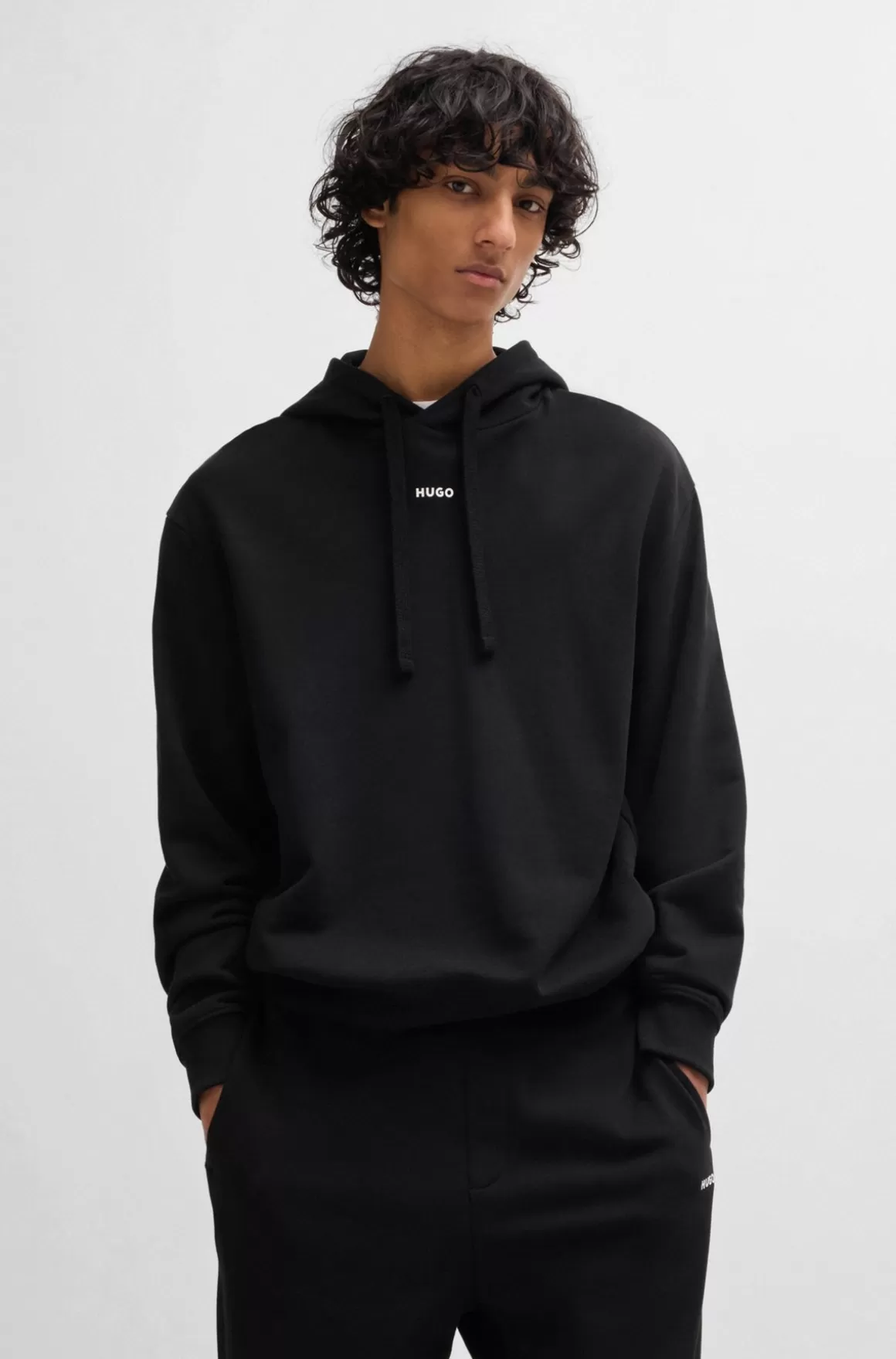 HUGO BOSS Tracksuit I Sweatkvalitet Af Bomuld Med Relaxed Fit Og Kontrastlogoer