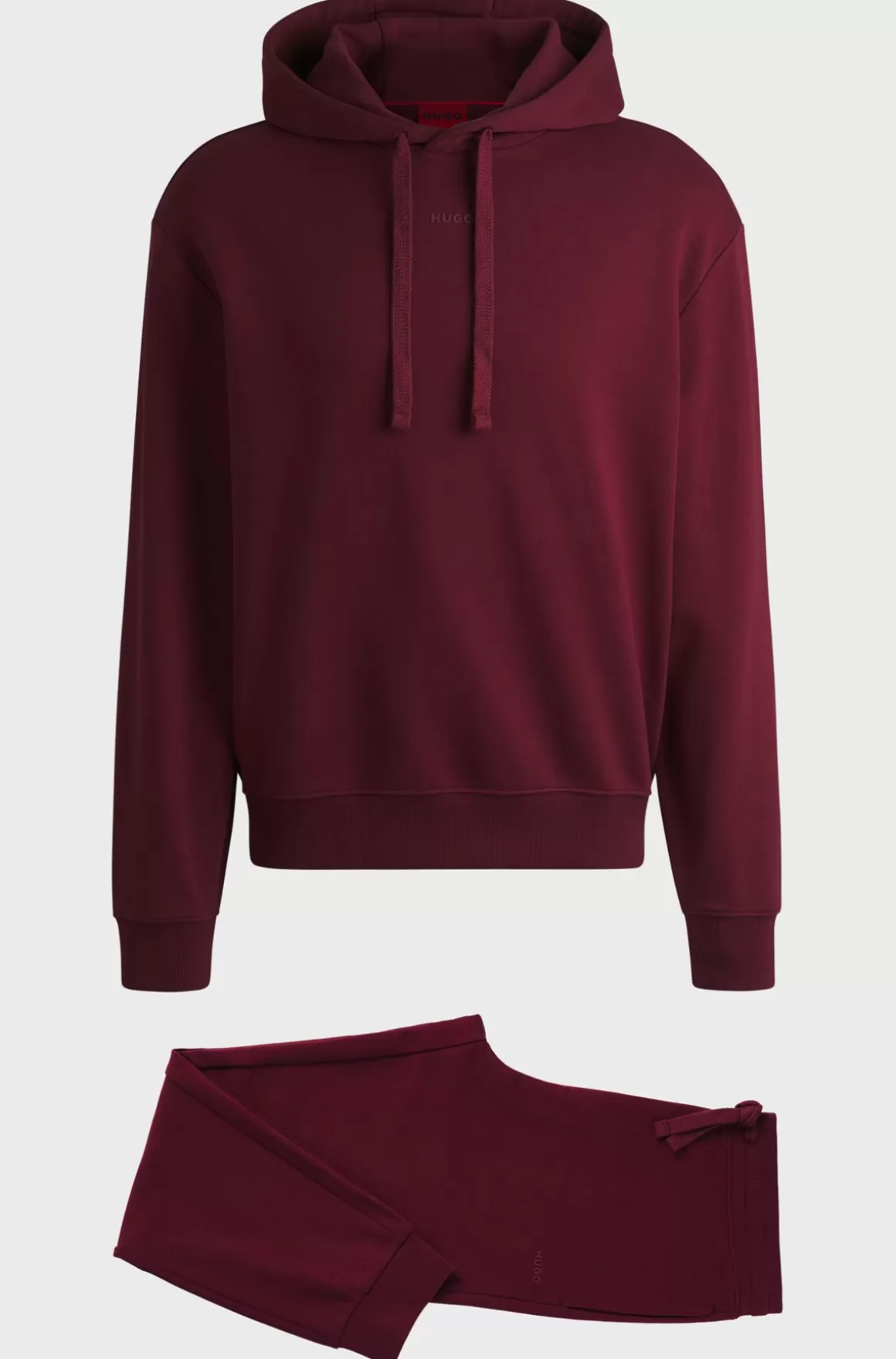 HUGO BOSS Tracksuit I Sweatkvalitet Af Bomuld Med Relaxed Fit Og Kontrastlogoer
