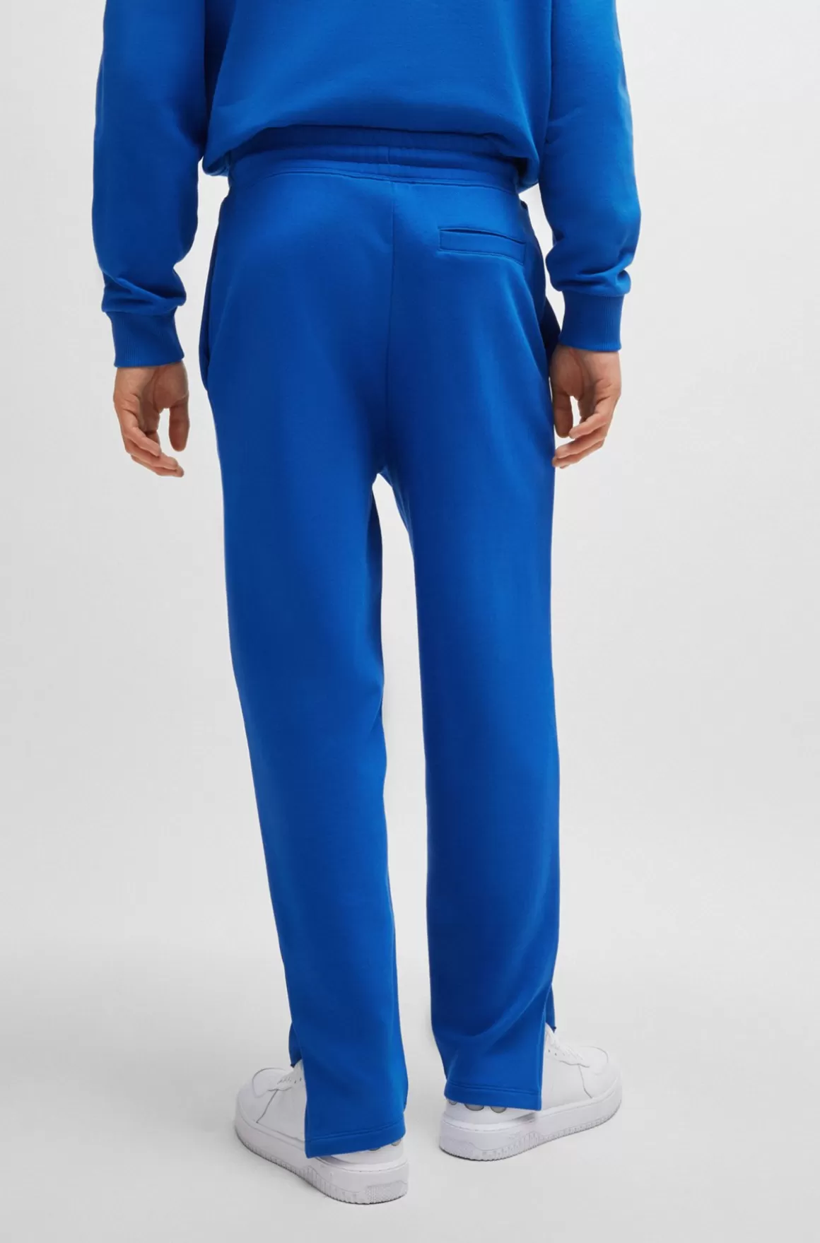 HUGO BOSS Tracksuit-bukser I Sweatkvalitet Af Bomuld Med Loose Fit Og Konturlogo