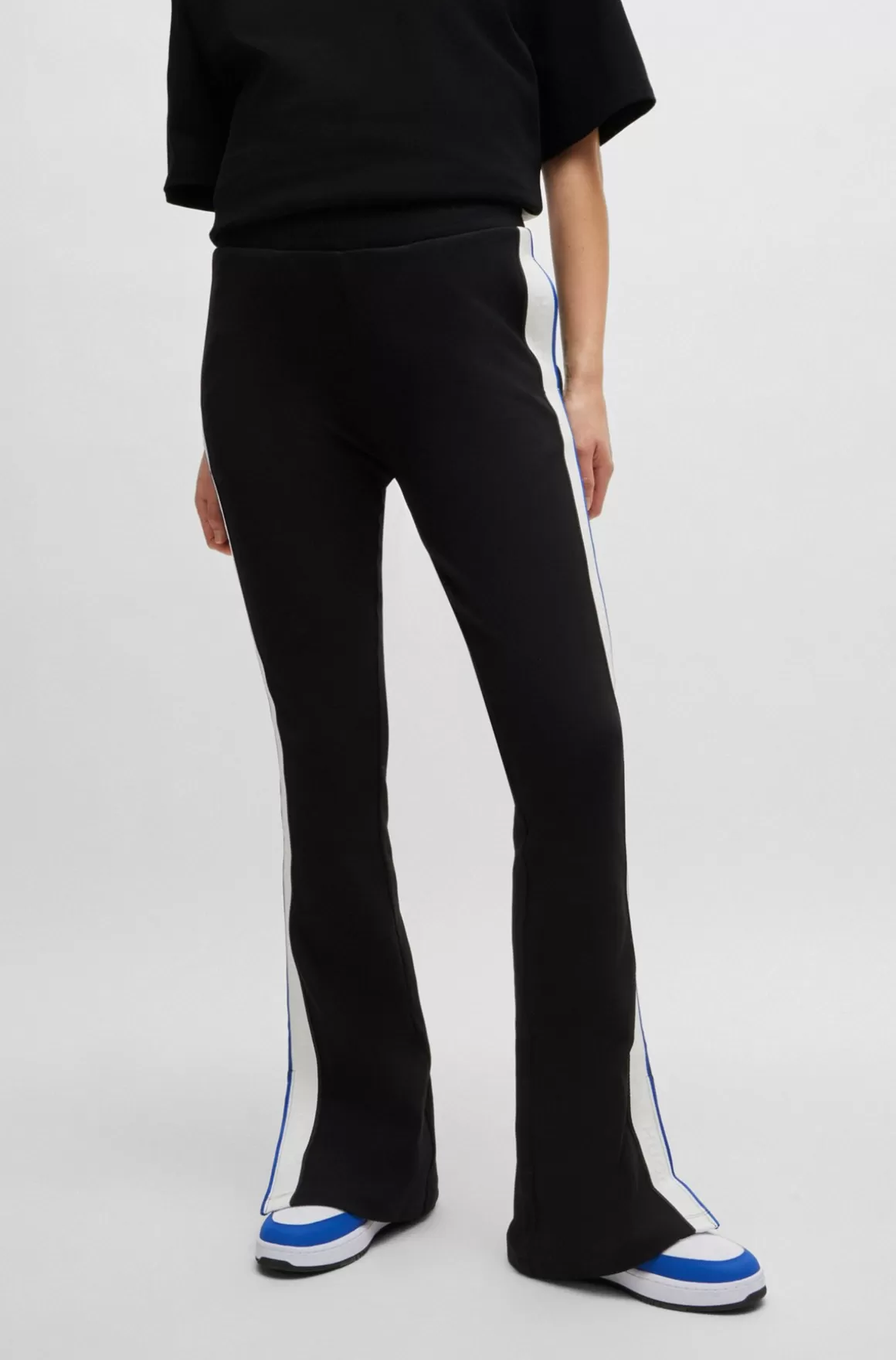 HUGO BOSS Tracksuit-bukser Med Svaj I Bomuld Med Stræk Og Logo