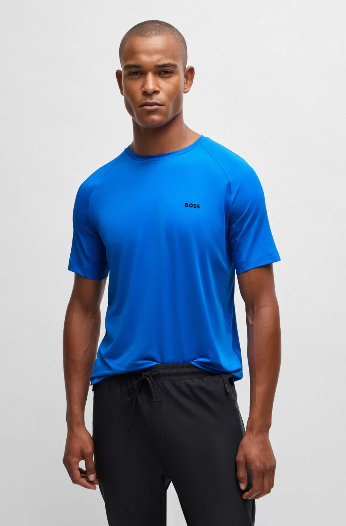 HUGO BOSS T-shirt I Blandede Materialer Med Performance-stræk