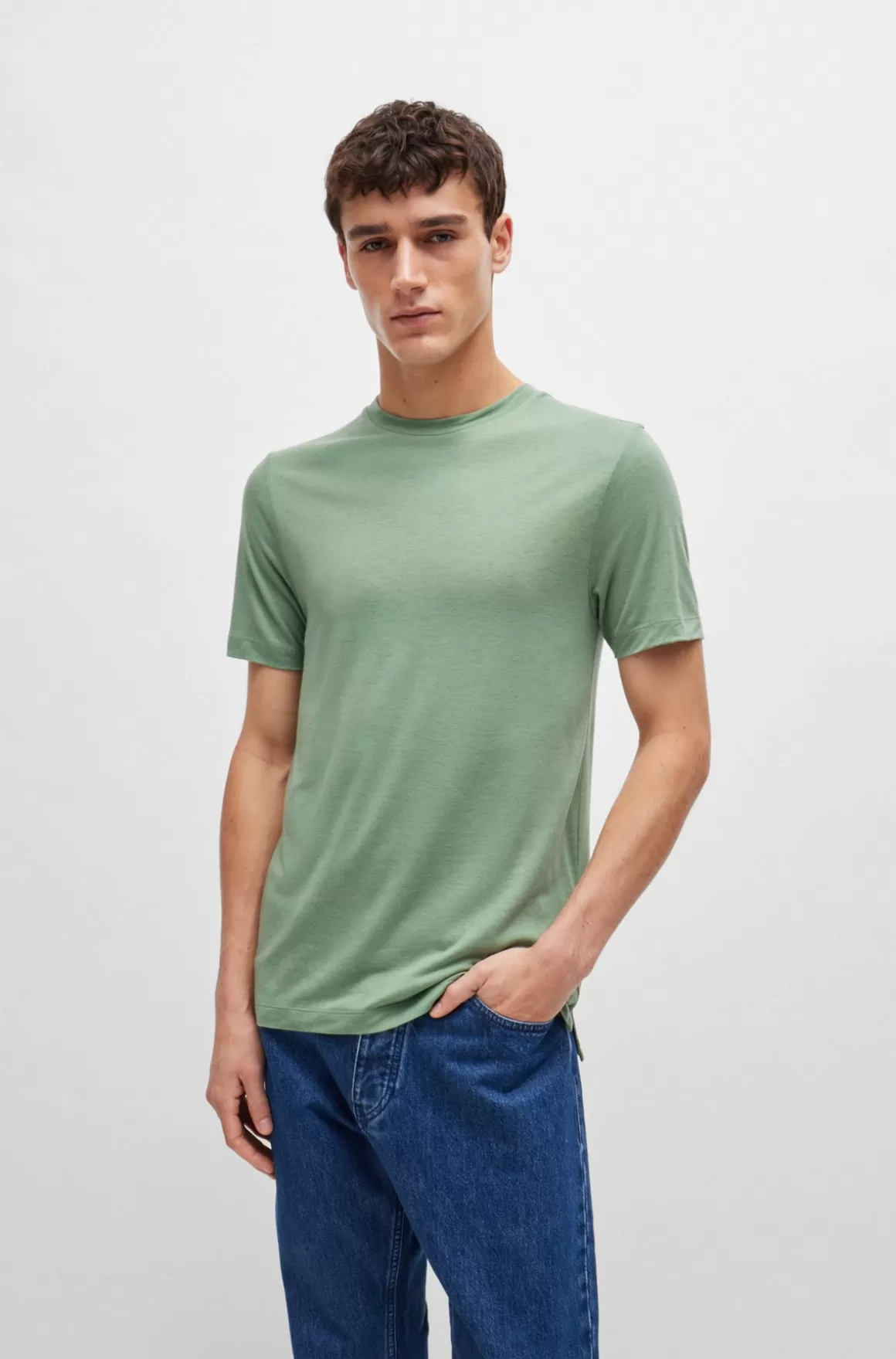 HUGO BOSS T-shirt Med Slim Fit I Performance-stof