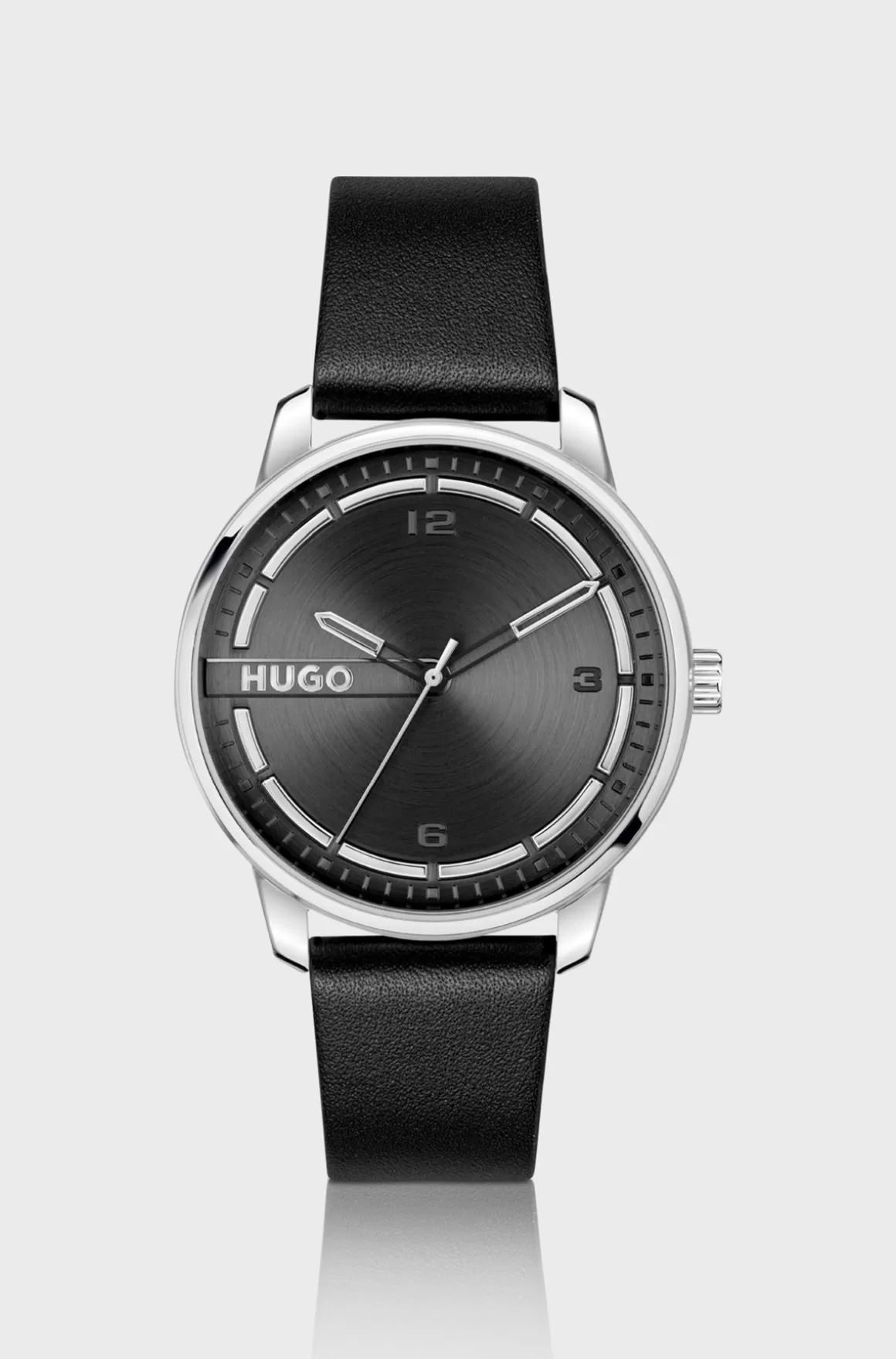HUGO BOSS Ur I Rustfrit Stål Med Læderrem