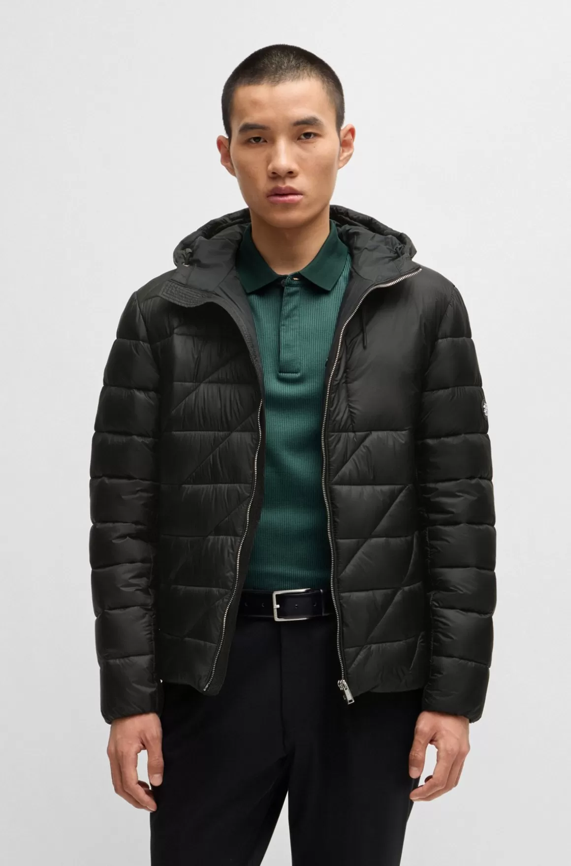 HUGO BOSS Vandskyende Jakke Med Dobbelt B-monogram