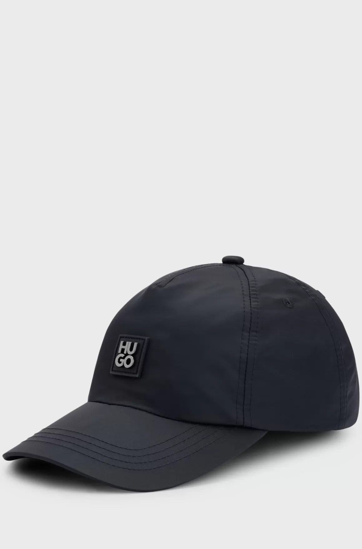 HUGO BOSS Vandtæt Nylonkasket Med Stablet Logomærkat